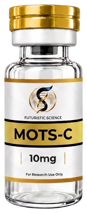 Mots C research peptide vial by Futuristic Science – For Research Use Only