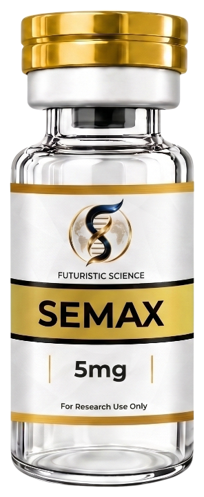 Semax research peptide vial by Futuristic Science – For Research Use Only