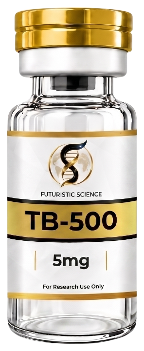 Tb 500 research peptide vial by Futuristic Science – For Research Use Only